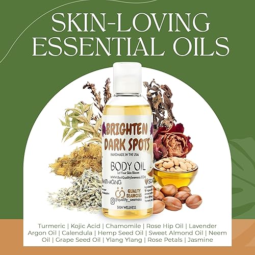 Miniatura 3 de Kojic Turmeric Dark Spot Oil, Dark Spot Remover for Body and Face, Natural Spot Corrector with Essential Oils, Age Spot Remover for Scars, Fine