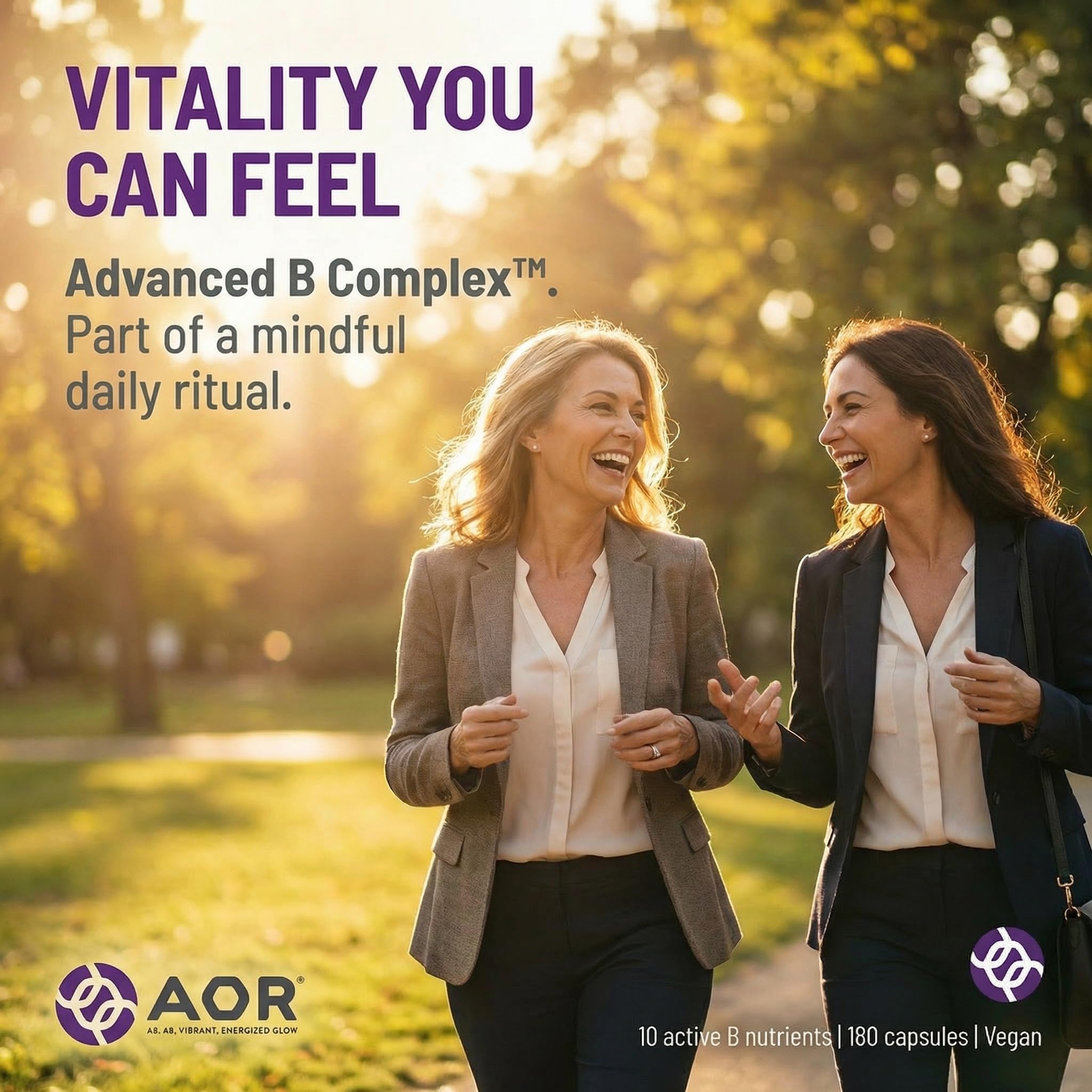 AOR Advanced B Complex, Vitamin B Complex, 180 Vegetarian Capsules — Amazon image 6