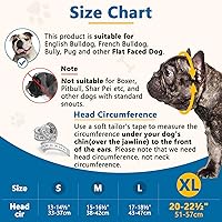 Vista 2 de BARKLESS Bozal para Perros de Hocico Corto, Bozal de Silicona Suave para Cara Plana para Bulldog Francés, Shih Tzu y Pug para Morder, Masticar