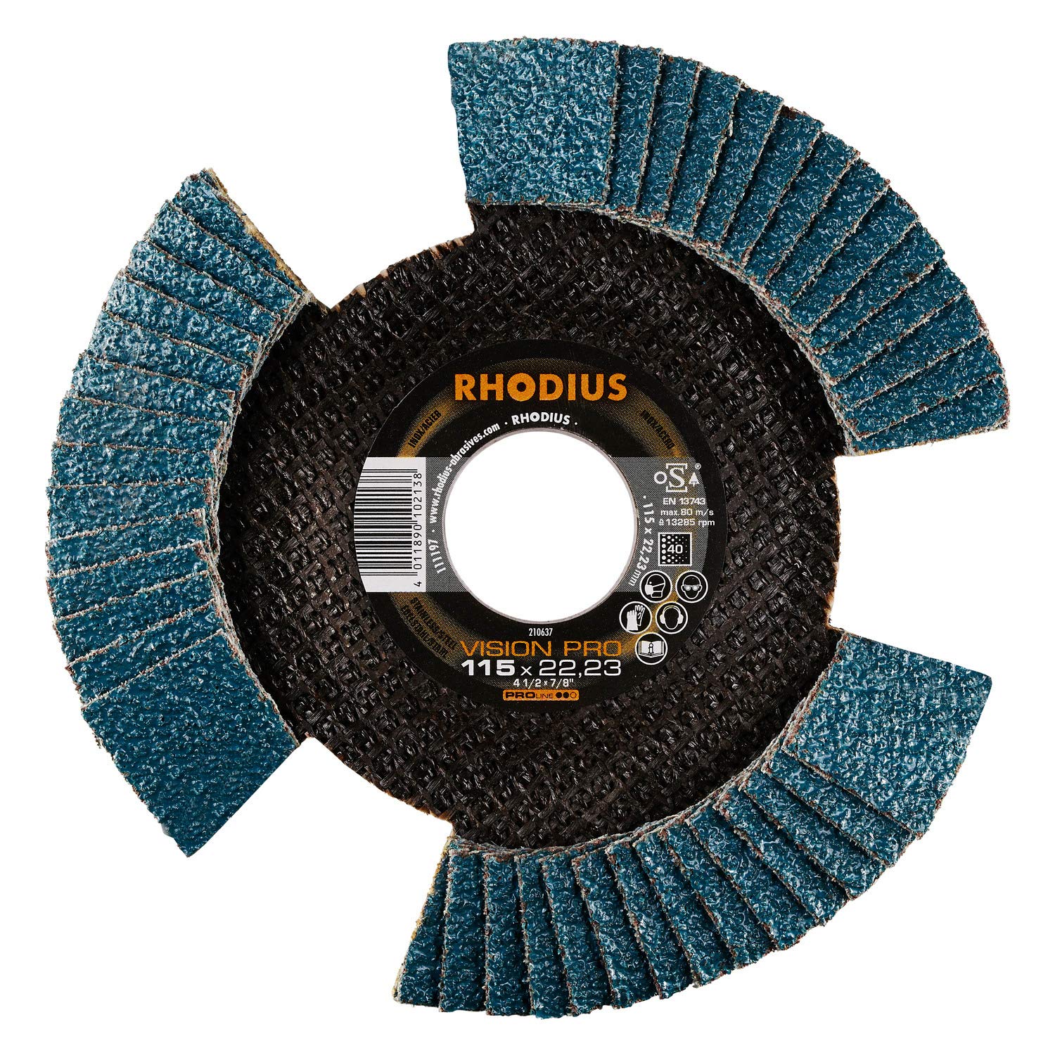 Dischi Lamellari RHODIUS Vision Pro - 10 Pezzi K60 Trasparenti Per Smerigliatrice, Made In Germany - Foto 9