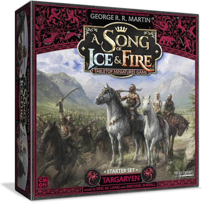 A Song of Ice & Fire Targaryen Starter Set | Complete starter set for the A Song of Ice & Fire Tabletop Miniatures Game. Ages 14+, 2+ Players, 45-60 Mins