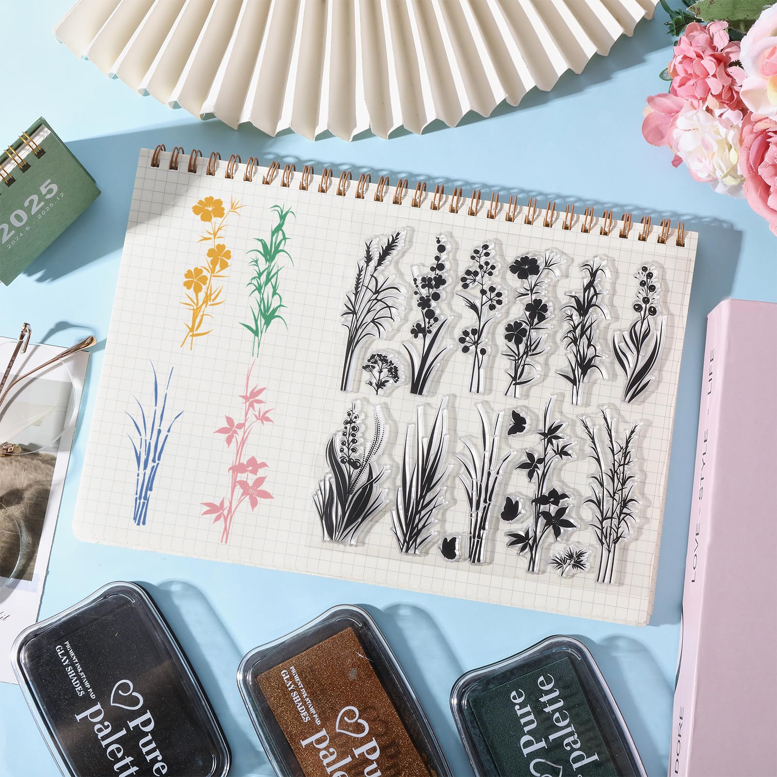Wildflower Clear Stamps - DIY Scrapbooking & Crafts -5