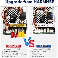 Vista 5 de Industrial Grade PWM DC Motor Speed Controller, DC 10V-50V / Rated 60A / Max 100A Industrial Grade DC Brush Motor Controller with Fuse & CW/CCW