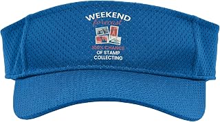 100% Chance of Stamp Collecting I Stamp Collection Collector Sport Sun Visor