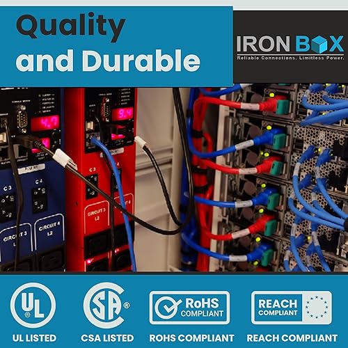 Miniatura 7 de Cable de alimentación C14 a C13, azul, 15A, 250V, 143 SJT, 2 pies