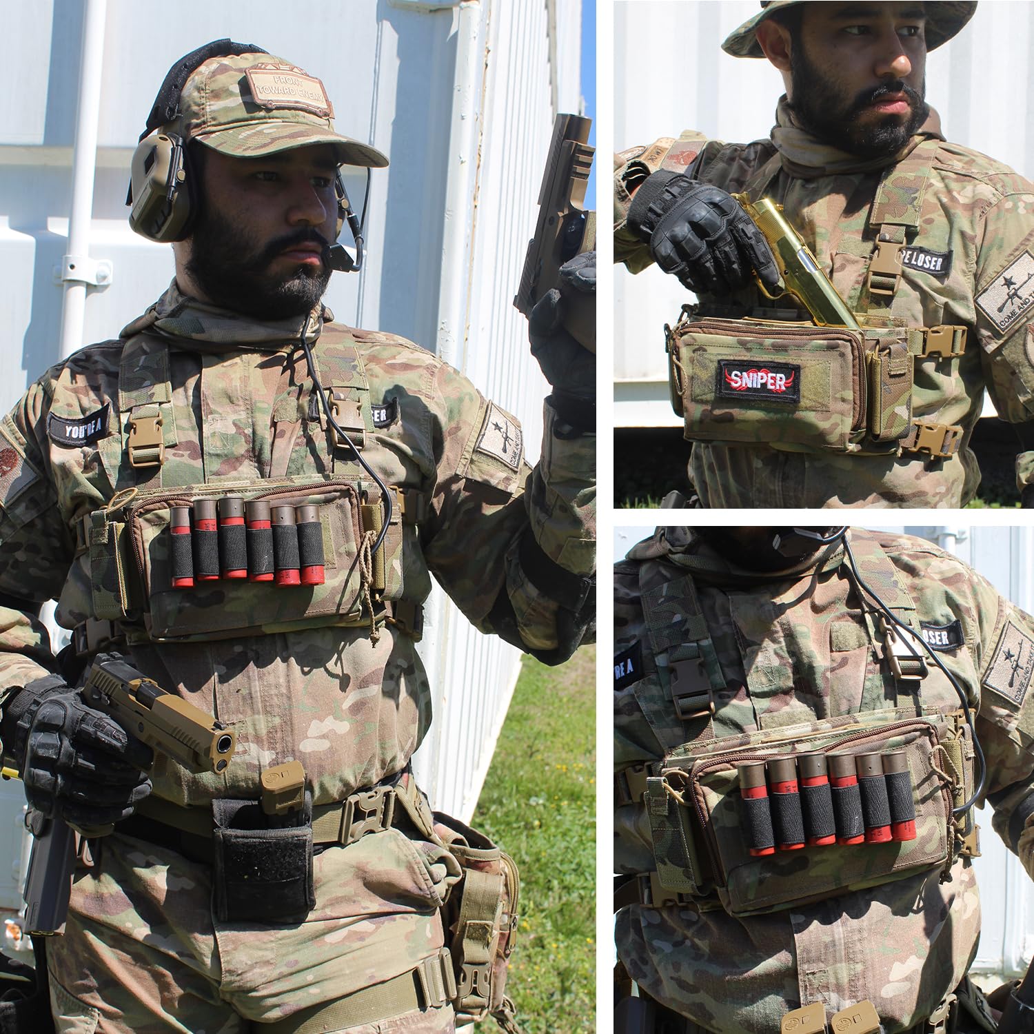 Taktische Brust Pack Utility Molle Hüfttaschen Chest Rig Outdoor