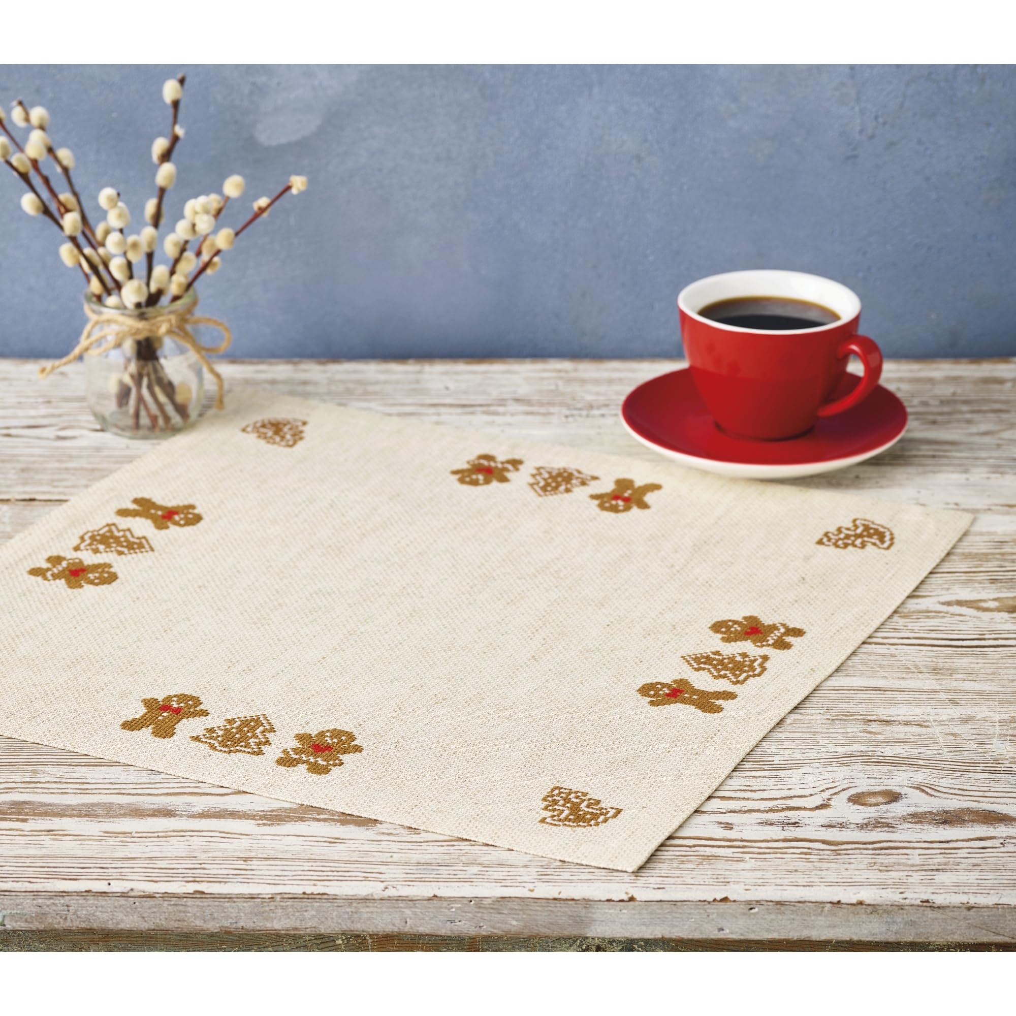 Permin Counted Cross Stitch Kit - Gingerbread Placemat