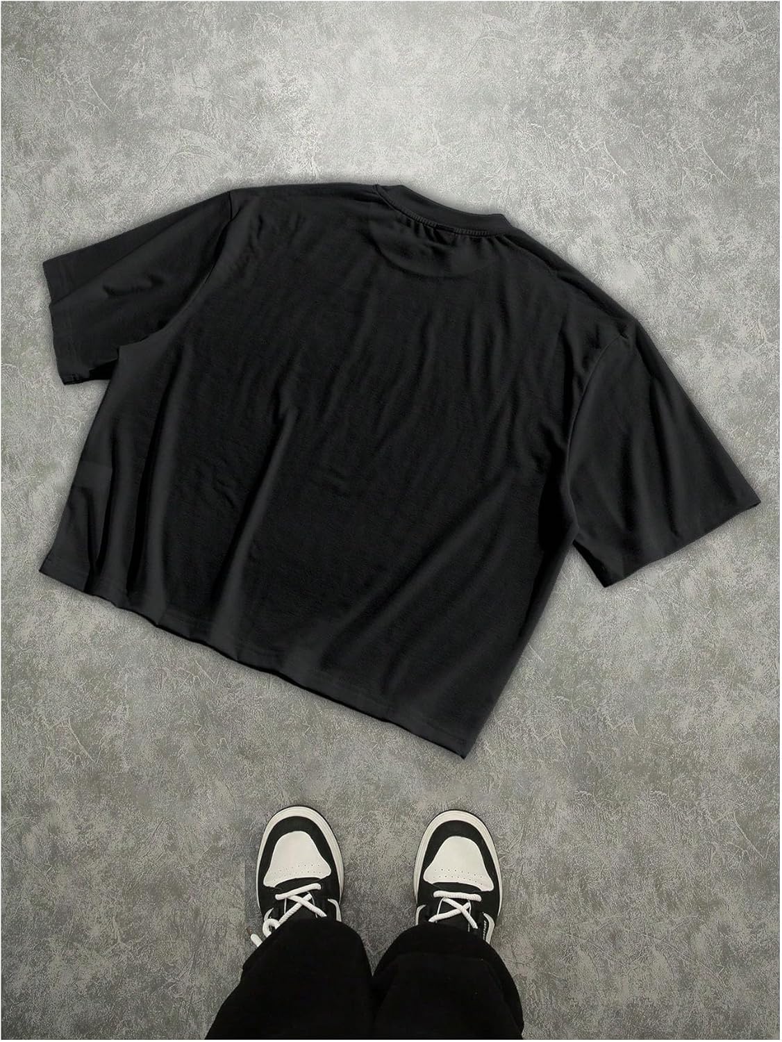 GORGLITTER Men's Anime Graphic Cropped Tee Shirts Baggy Boxy T-Shirt Short Sleeve Summer Casual Tops - Image 2