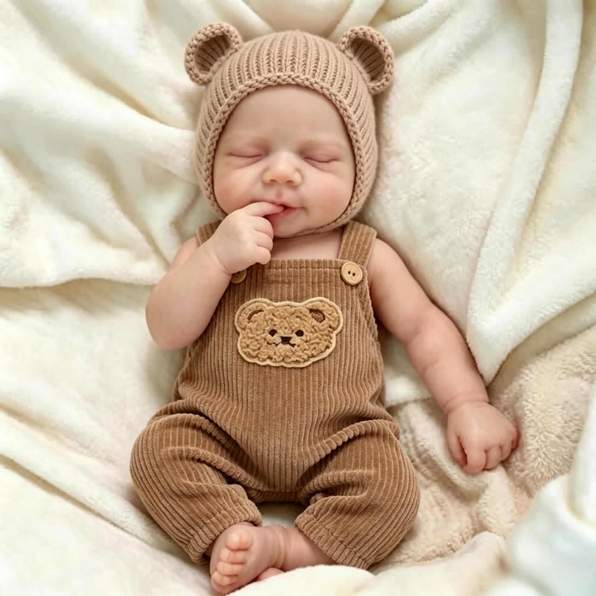 Zero pam Full Silicone Baby Dolls,33CM Reborn Baby Dolls Silicone Full Body