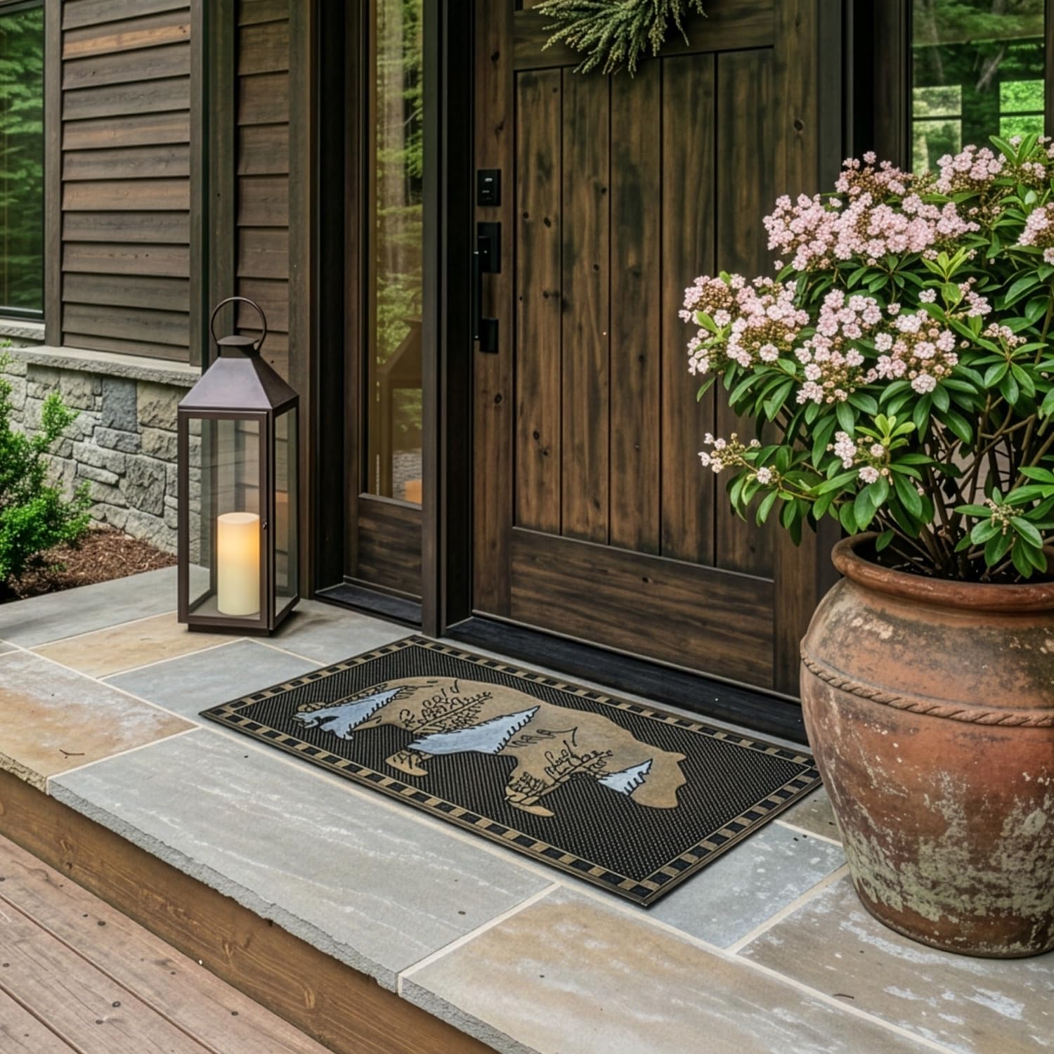 HF Doormat - Rustic Pin Dot Rubber Mat -11