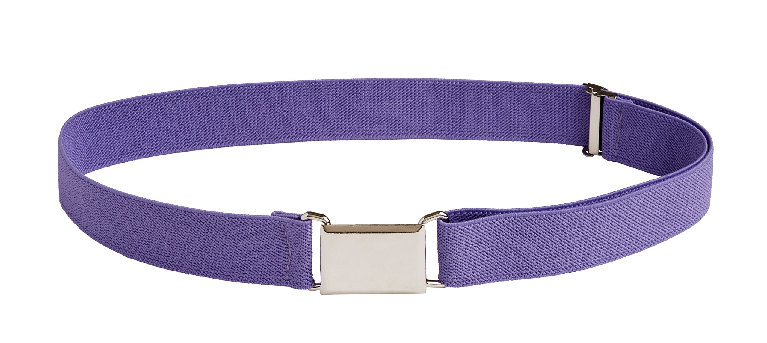 Sportoli8482; Kids Elastic Adjustable Dress Stretch Belt with Silver Square Buckle - Lavender,