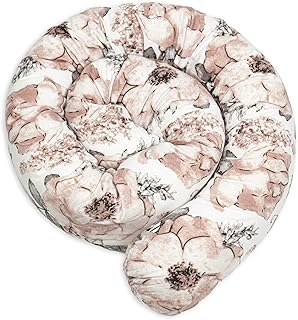 Tour de lit bebe 150 cm - contour de lit bébé tour de lit coussin boudin lit bebe serpent contour de lit bébé garçon Motif Rose Sauvage