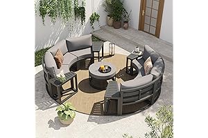 SUNSITT Half-Moon Circular Patio Furniture Set
