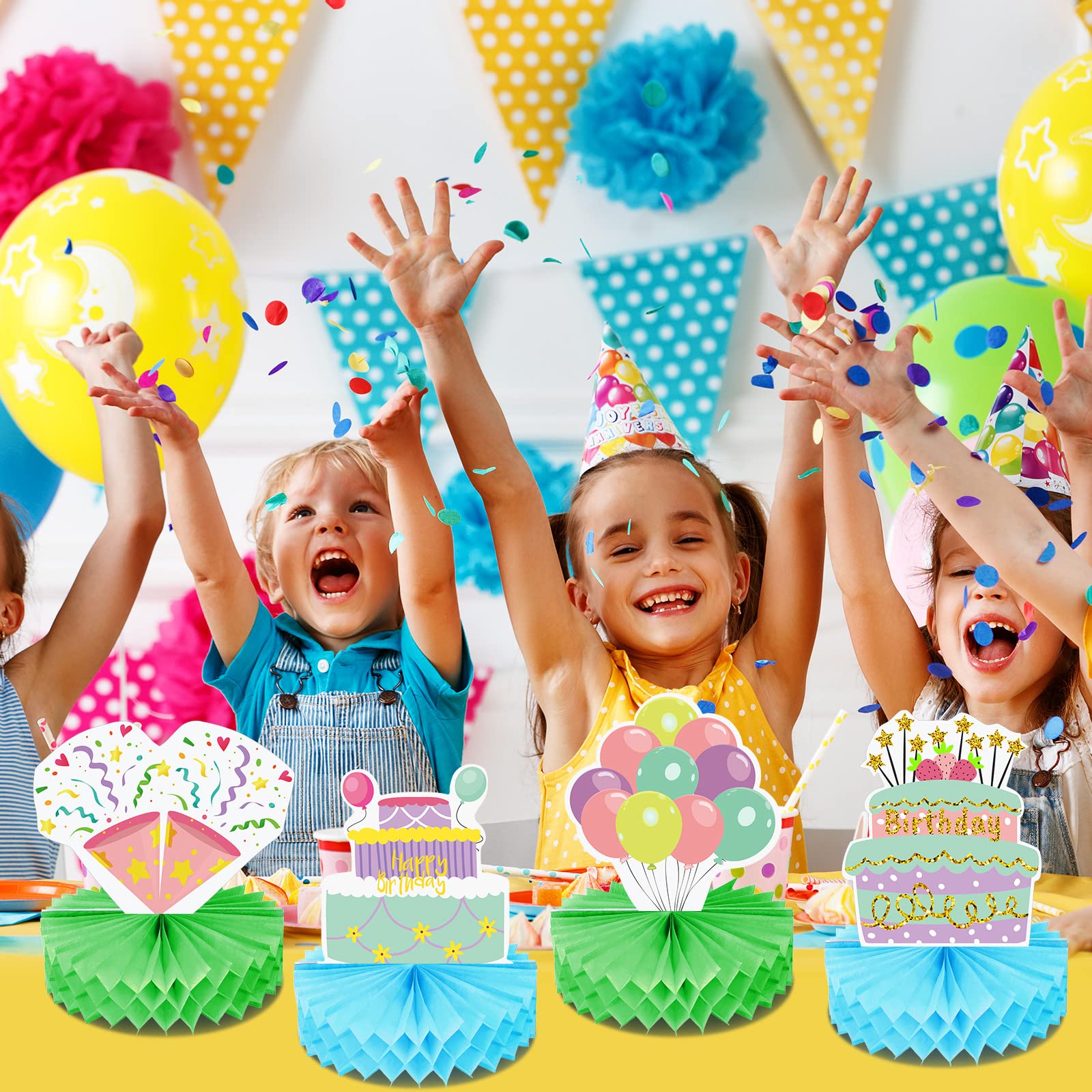 Lot De 9 Centre De Table Anniversaire,Décoration Nid D