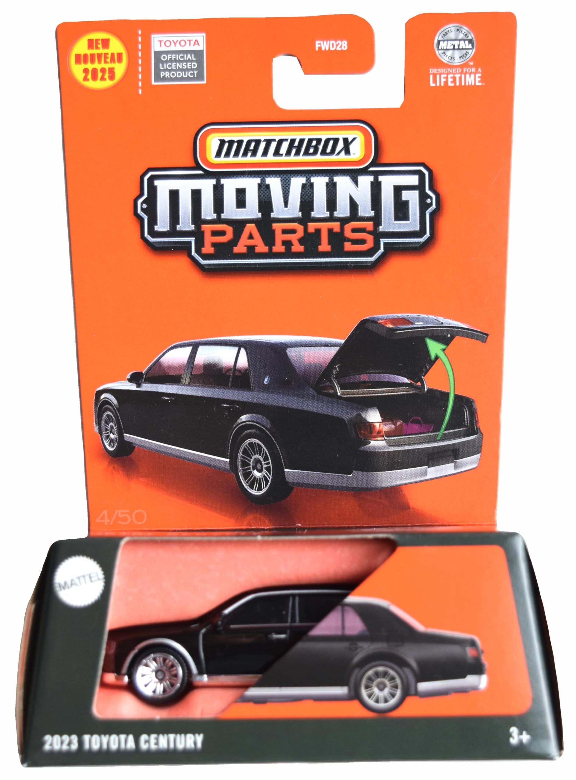 Amazon.com: Matchbox 2023 Toyota Century, Moving Parts [Black