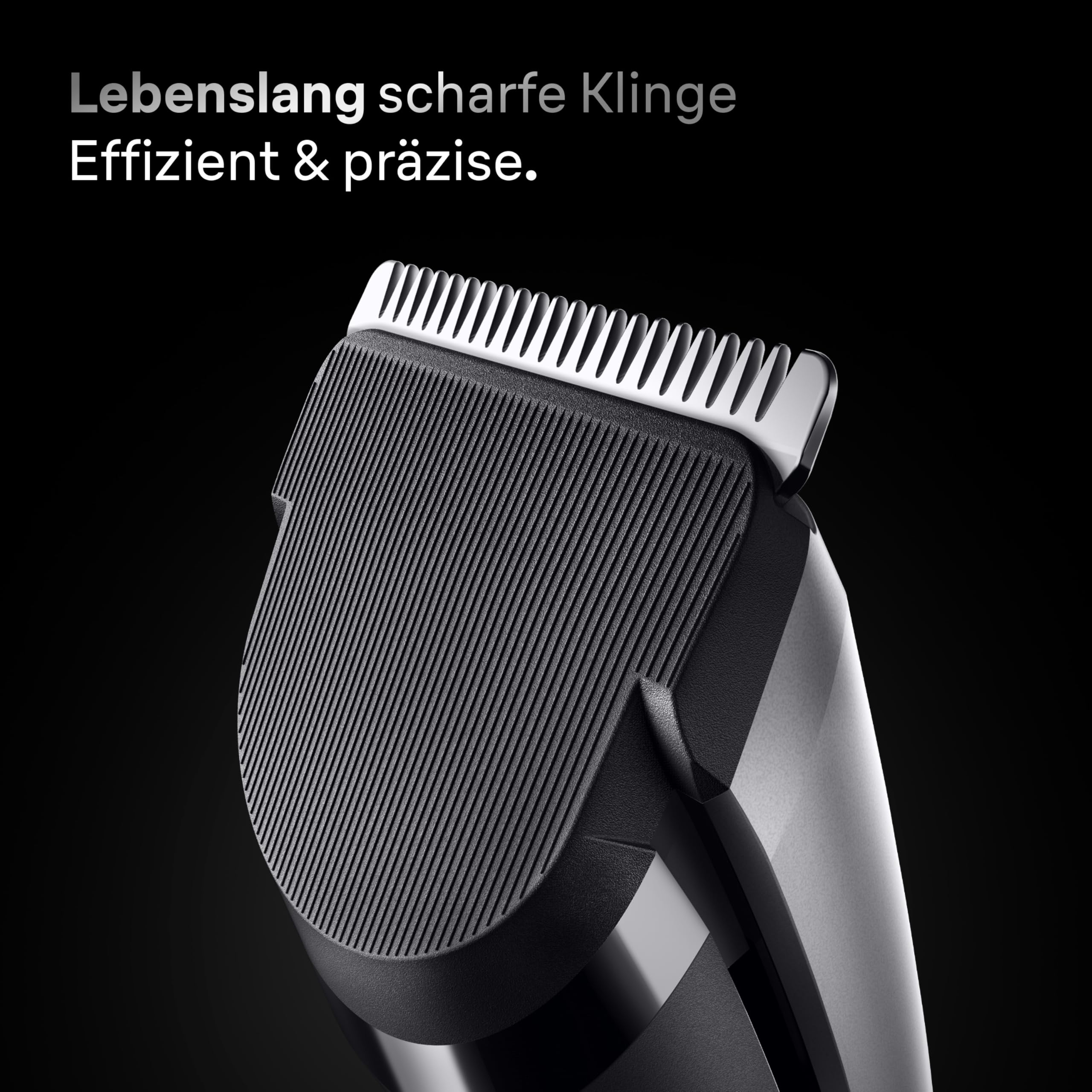 Braun Haarschneider Series 7, Kabelloser Haarschneidemaschine Herren, HC7590, Grau - Haartrimmer mit 17 Längen, Trimmer mit 50 Min. Akku, Wasserdicht, Inkl. 5 Extras und Ultrascharfer Klingen