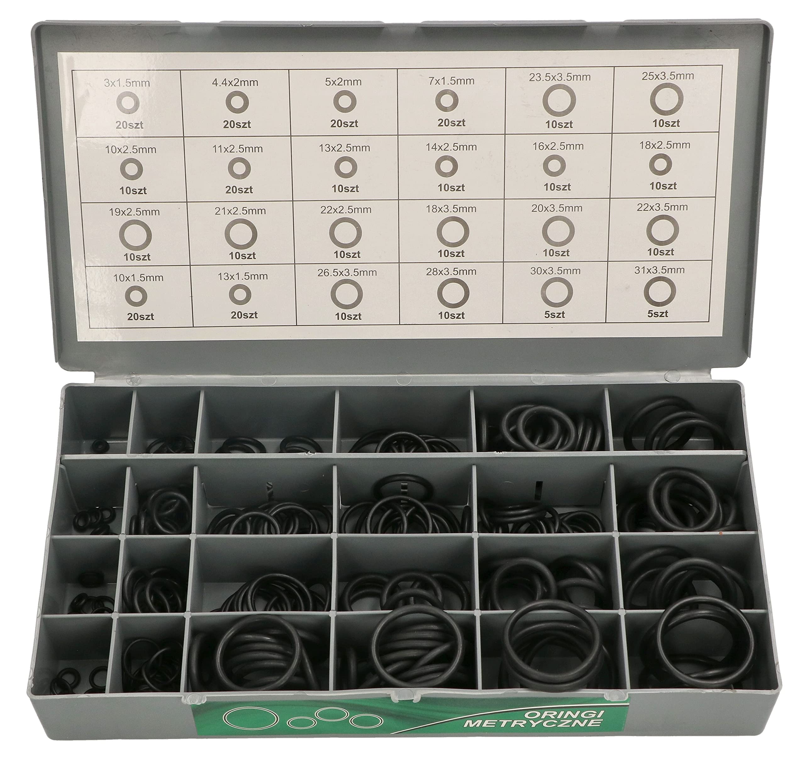 KOTARBAU® Juego de 900 Juntas tóricas, Surtido de Juntas tóricas, Arandelas de Sellado, Juntas para Sellado, Arandela de fontanería y reparación, 900 uds