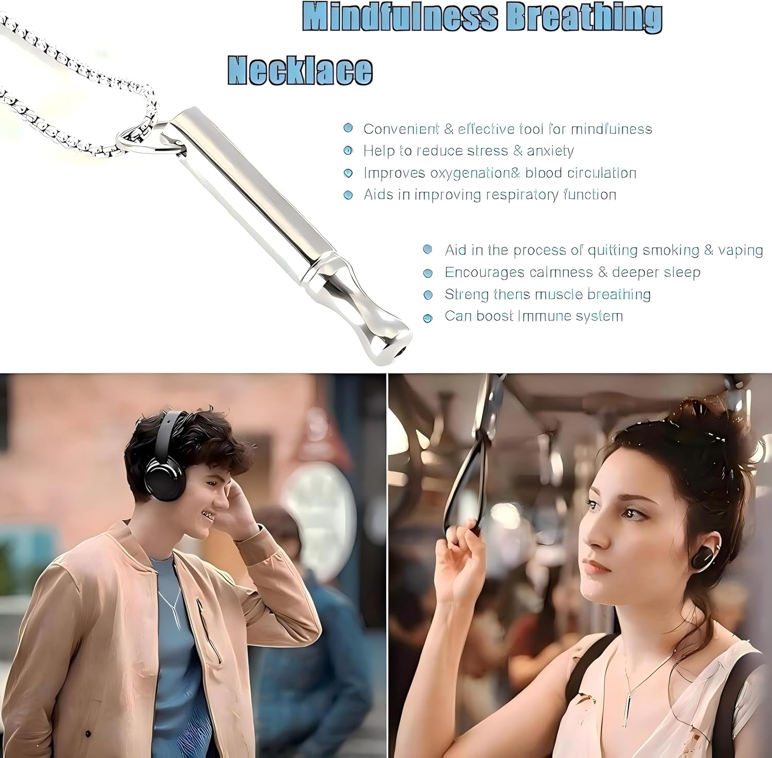 Mindfulness Breathing Necklace and 7 Chakra...