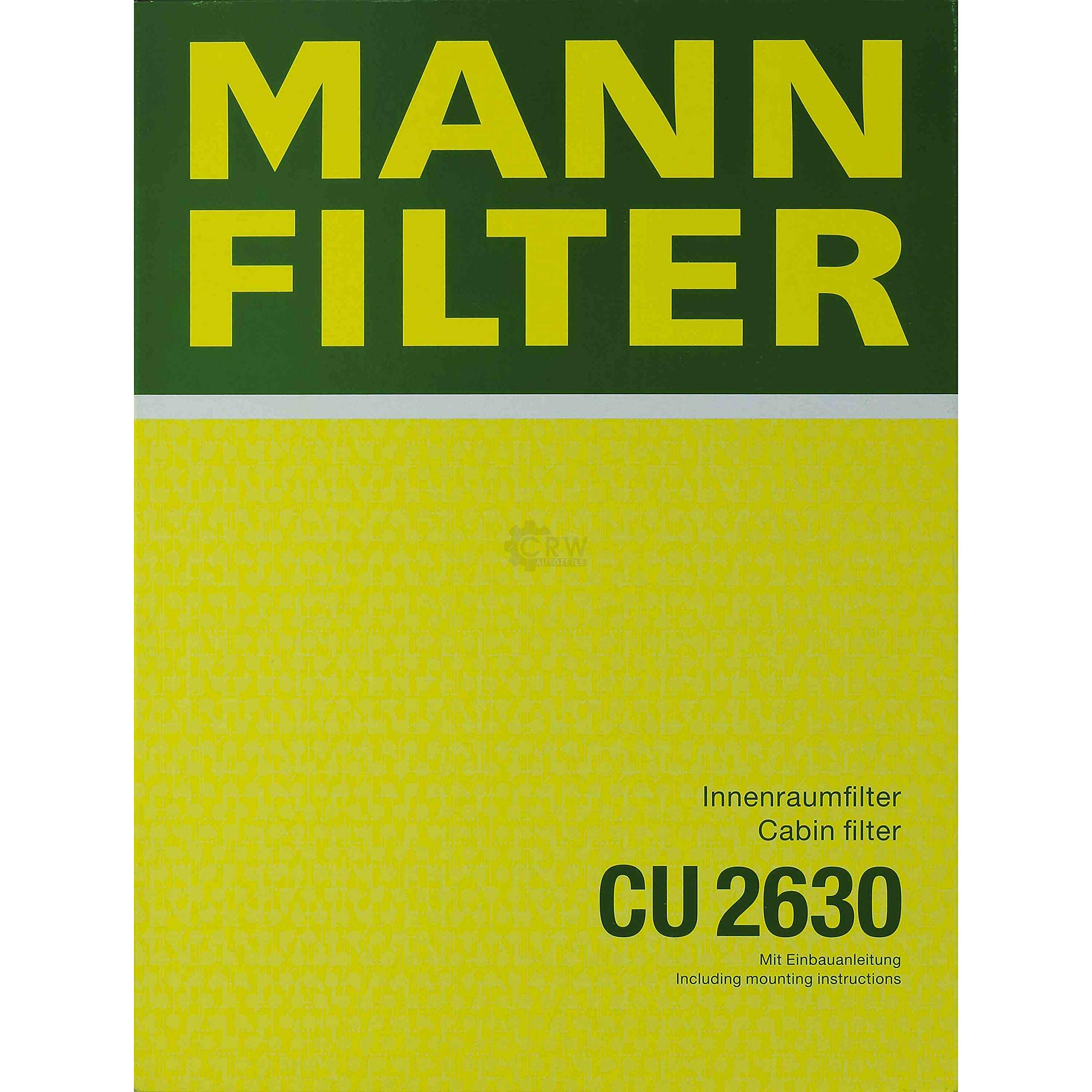 Paquete de inspección Kit de mantenimiento de filtros con filtro de aceite HU 612 x, filtro de aire C 2159, filtro de combustible WK 6031, filtro de habitáculo CU 2630, tornillo de cierre