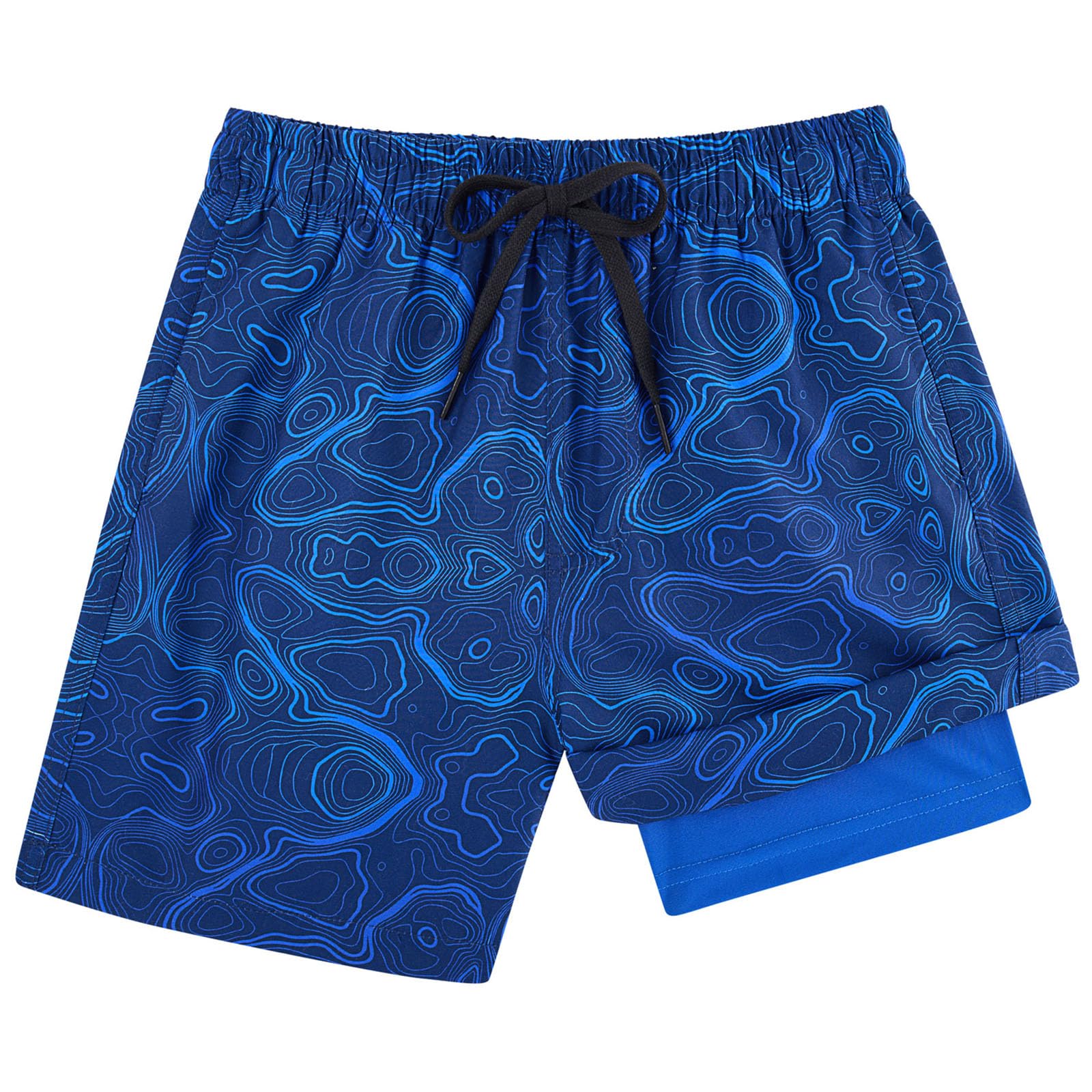 Kids4ever Bañador para niños de Secado rápido Pantalones Cortos de compresión con Forro antirozaduras Calzoncillos Tipo bóxer Traje de baño Pantalones Cortos de Playa de 7 a 18 años