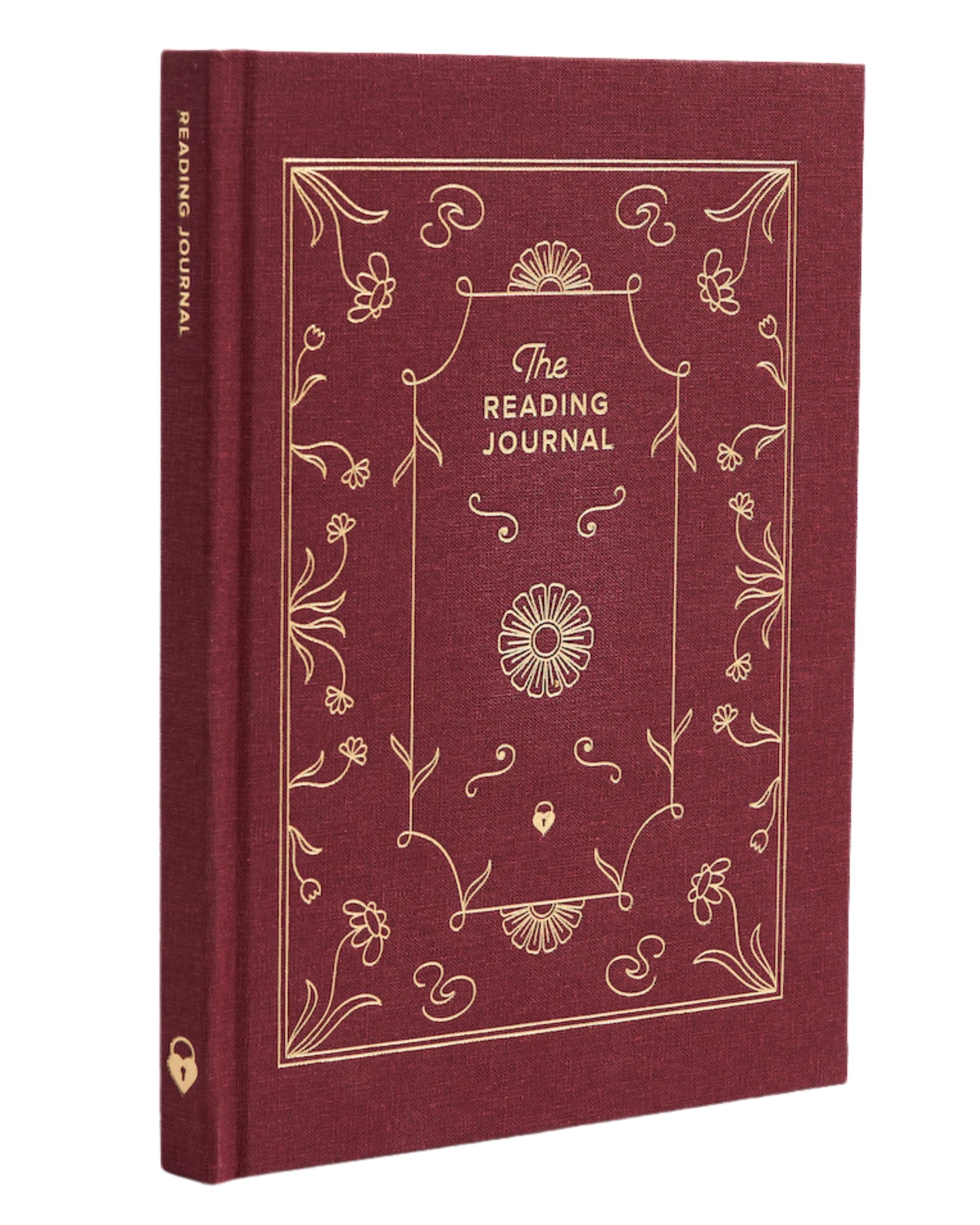 Reading Journal. Book Journal for Book Lovers & Readers. Review and Track Your Reading (Burgundy) - 52 book reviews