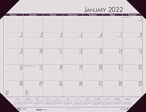 House Of Doolittle 2022 Monthly Desk Pad Calendar, Economy, 22 X 17