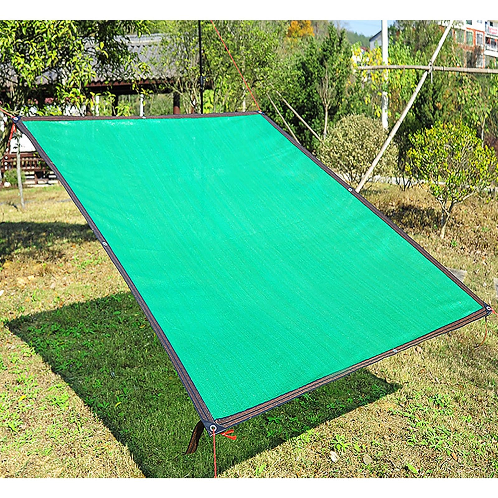 Green De - Rete per angoli di recinto da giardino, protezione UV, ideale per piscine, cucce per cani e tettoie (4 x 7 m)