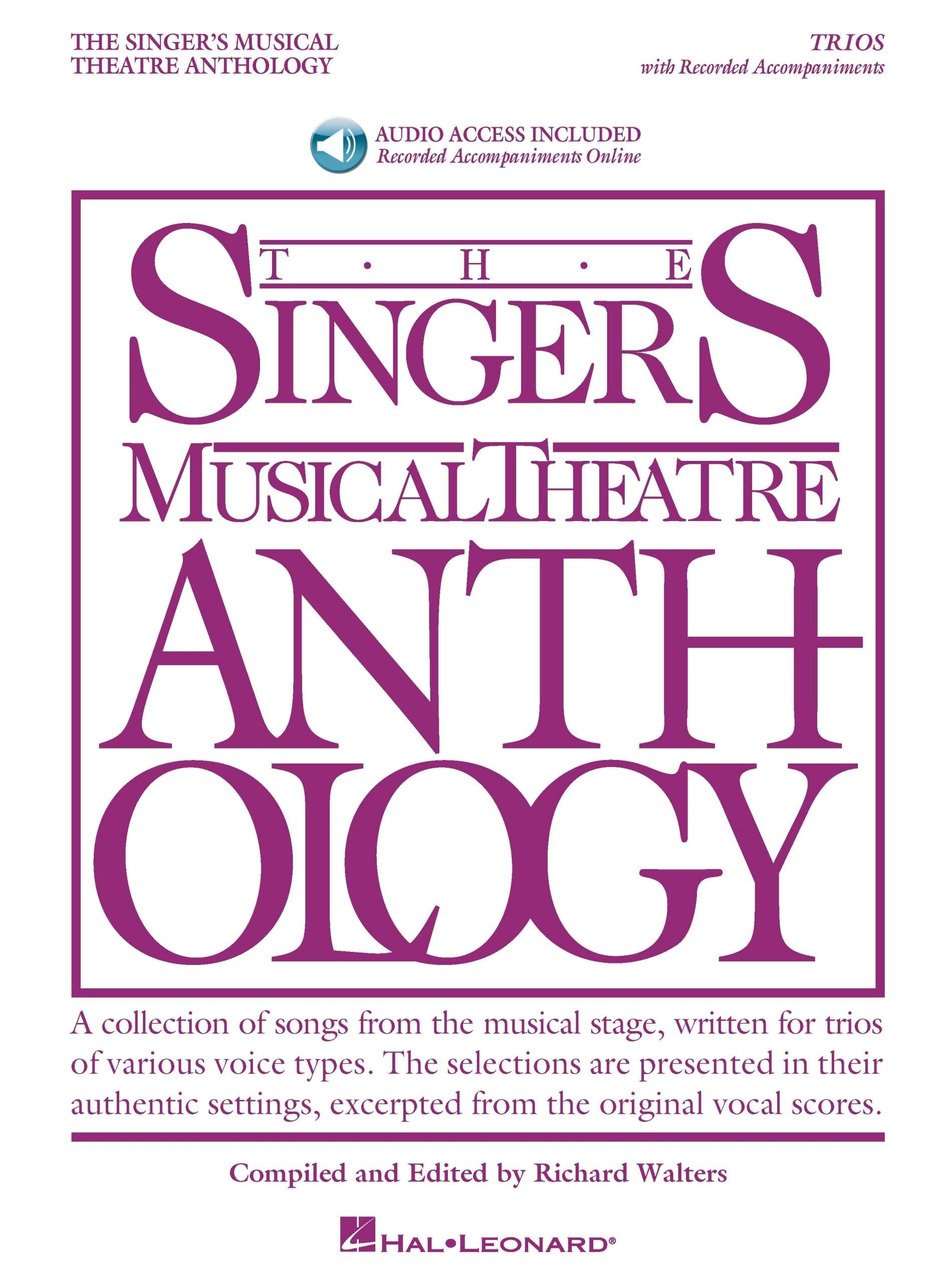Anthology Trios pour comédie musicale chantez à trois avec pistes audio de piano