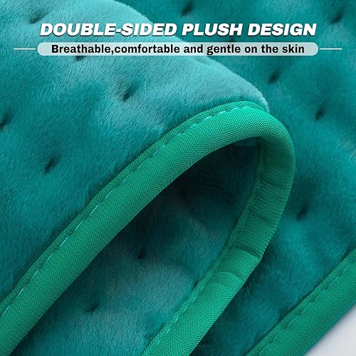 Vista 8 de Almohadilla térmica para espalda, cuello, dolor de hombros y calambres, almohadillas de calefacción eléctricas con apagado automático, opciones