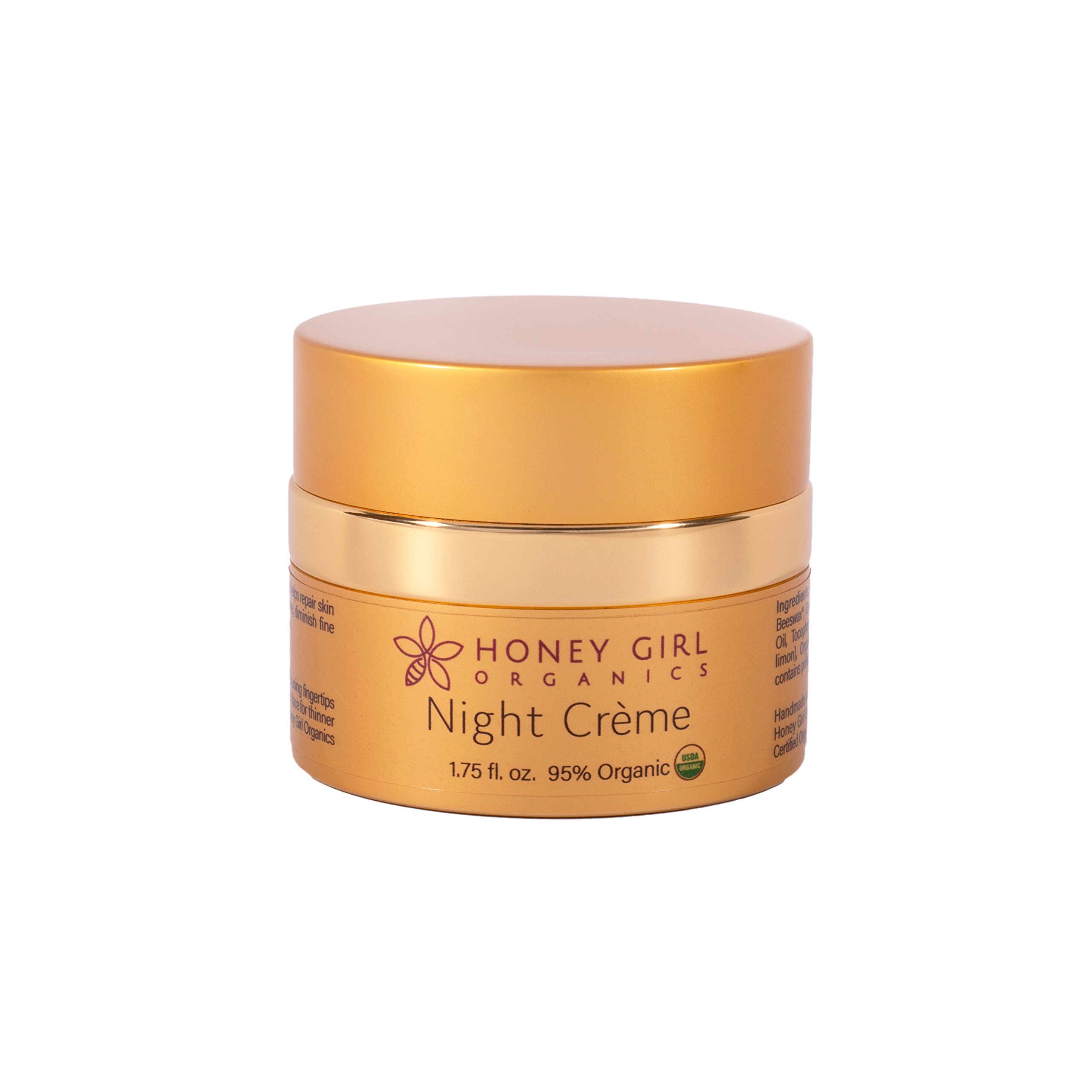 Honey Girl OrganicsNight Creme, Anti-Aging and Moisturizing, 1.75 Ounce