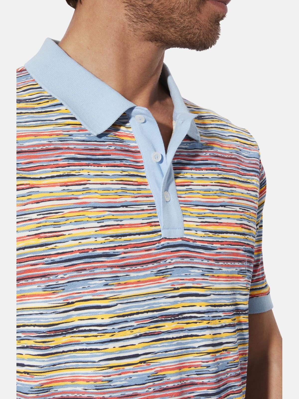 BABISTA Herren Poloshirt Monzio | gestreift, mit Polo-Kragen, Männer Freizeit-Shirt mit Streifen, 100% Baumwolle, frische Farben, große Größen bis Gr. 5XL