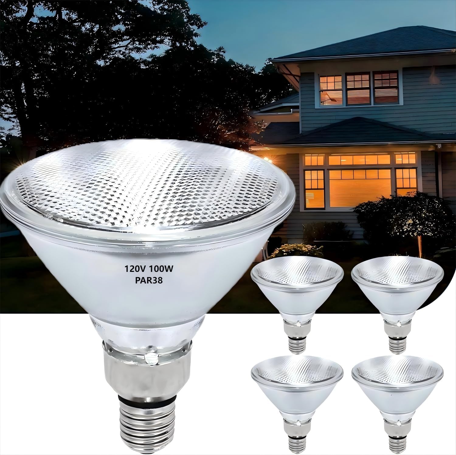 Photo 1 of Lachesan PAR38 Halogen Flood Light Bulbs 100W