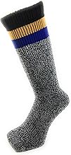 PAX Select #1097 Extra Thick Safety Shoes, Skiing and Mountain Climbing, Mixed Line Socks, Men's Bulky Pile High Socks, 9.4 - 10.6 inches (24 - 27 cm)