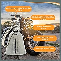 Vista 4 de Guardian Bell Tortuga Marina Campana de Buena Suerte con Llavero y Bolsa de Regalo de Terciopelo Negro Campana para Motocicleta Peltre Libre