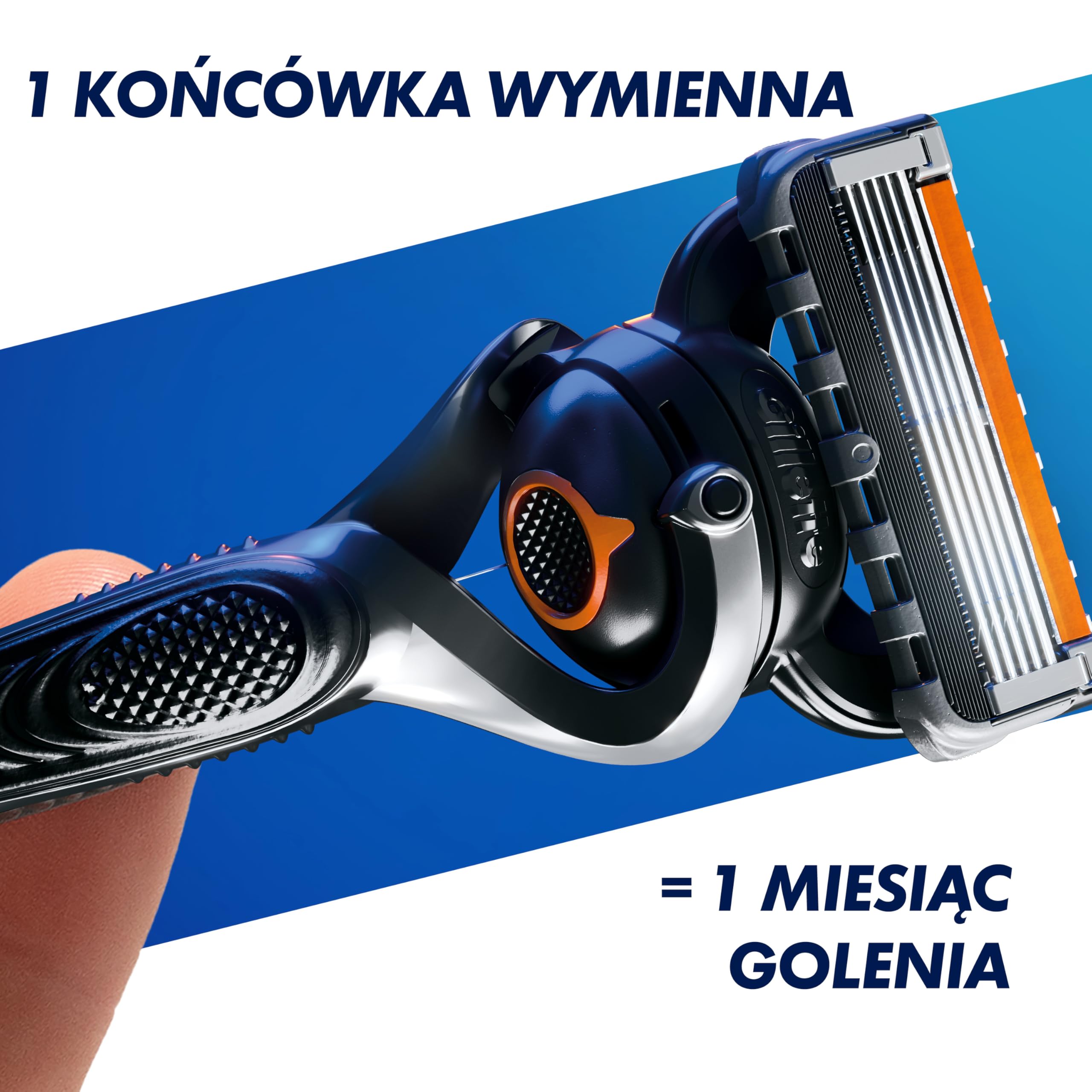 Gillette ProGlide Maszynka do golenia dla mężczyzn, maszynka do golenia 1 Gillette, ProGlide 6 ostrzy wymiennych do maszynek do golenia, Stworzona z myślą o dokładnym