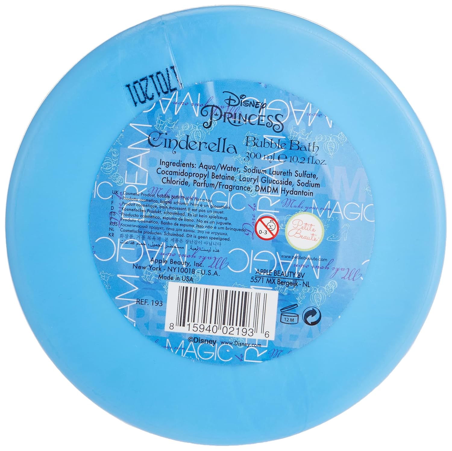 Disney Shower Gel, Cinderella 3d Doll, 10.19 Ounce