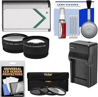 Essentials Bundle for Sony Cyber-Shot DSC-H400, DSC-HX350, & DSC-HX400V Digital Camera with NP-BX1 Battery & Charger + Tele/Wide Lenses + 3 UV/ND8/CPL Filter Kit