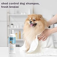 Vista 3 de Mighty Mutt Champú Shed Control – Champú para perros Deshedding Aroma fresco Suaviza y nutre el pelaje Reduce el desprendimiento