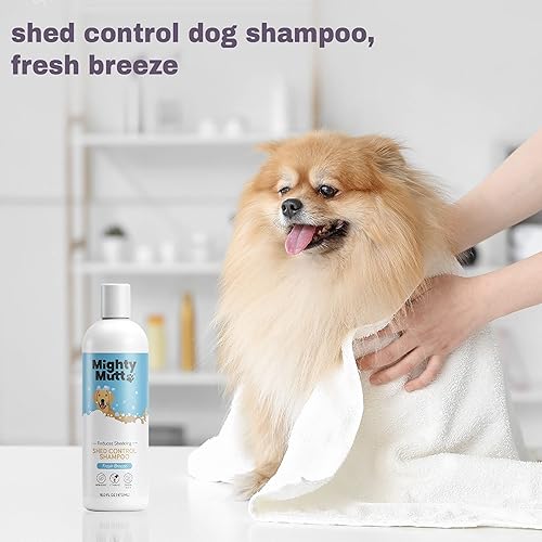 Miniatura 3 de Mighty Mutt Champú Shed Control Champú para perros Deshedding Aroma fresco Suaviza y nutre el pelaje Reduce el desprendimiento Hipoalergénico y