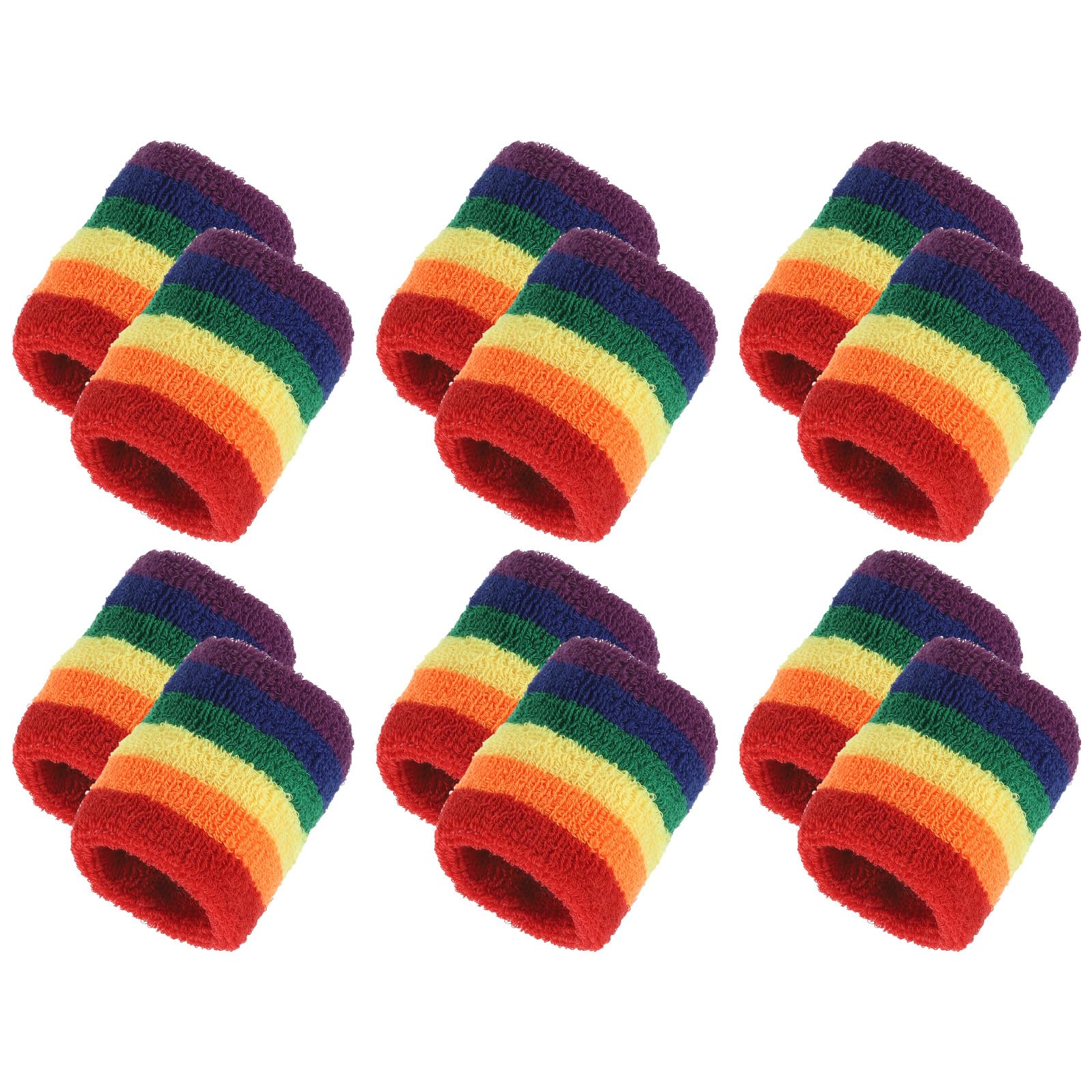 Pulseras deportivas sourcing map de algodón absorbente para tenis y running 7