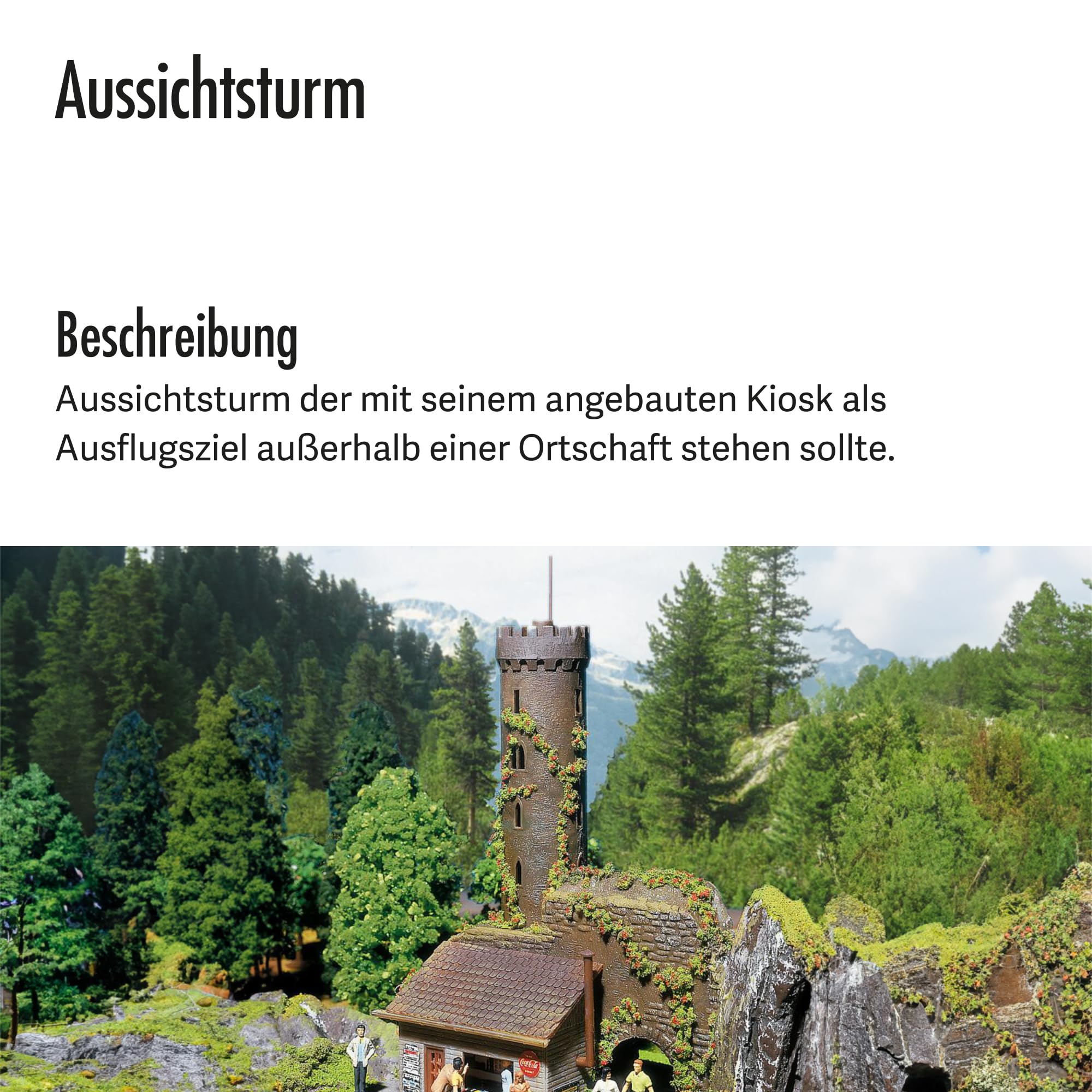 Faller 130291 H0, TT Aussichtsturm, Verschieden