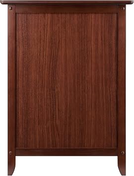 Winsome 25 x 18.9 x 14.96-Inch Wood Night Stand/Accent Table, Brown (94215)