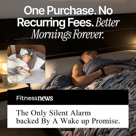 Onyx Vibration Alarm | Silent Wrist Wake Up for Heavy Sleepers