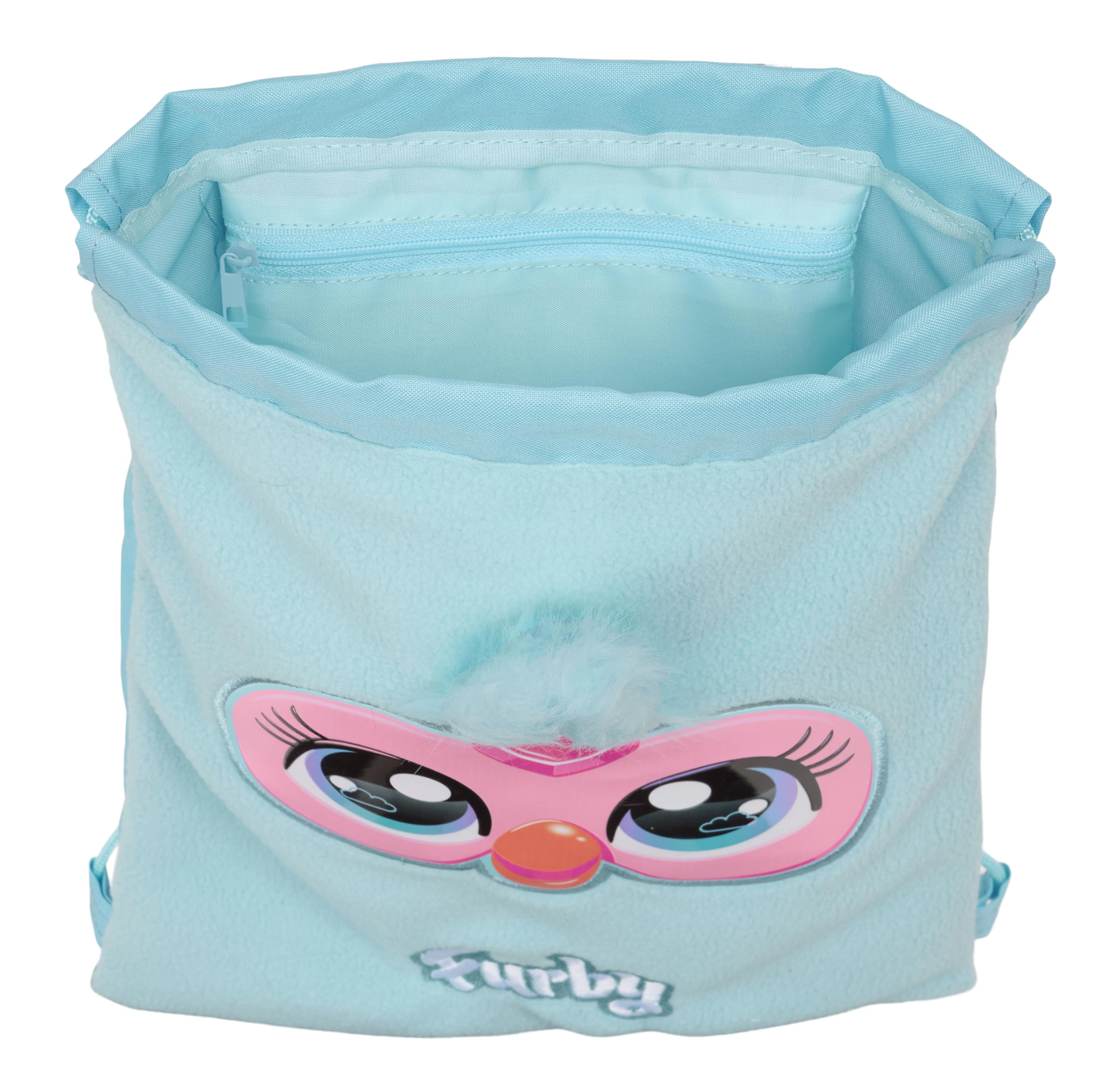 FURBY Plecak z płaskim workiem, plecak dla dzieci w różnym wieku, wygodny i wszechstronny, jakość i wytrzymałość, 26 x 34 cm, Błękitny, M, Casual