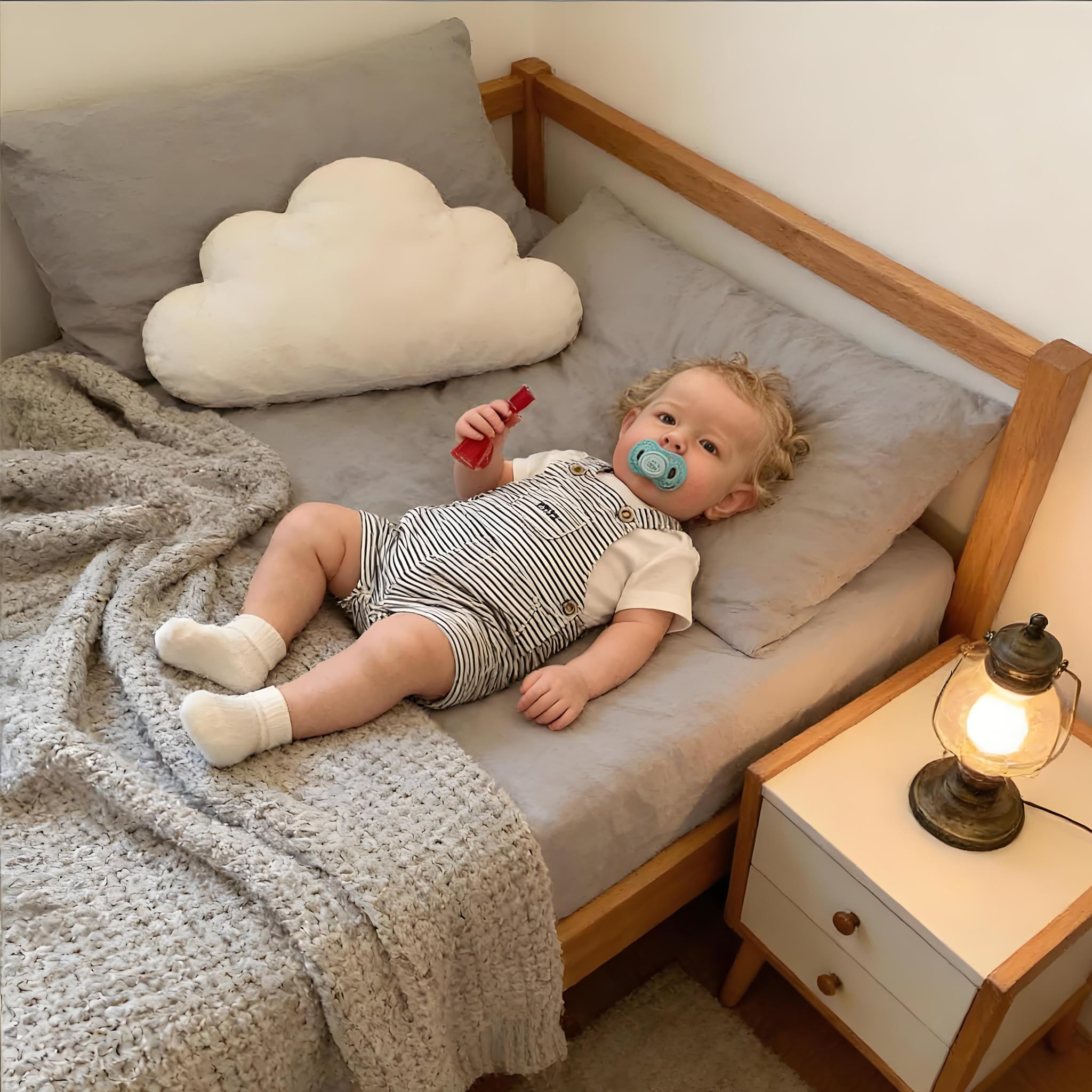 Reborn Baby Dolls silikonowe pełne ciało winyl 50 cm realistyczna lalka bobas blond chłopiec Liam realistyczne noworodki lalki prawdziwe życie Reborn lalki z akcesoriami do zabawek