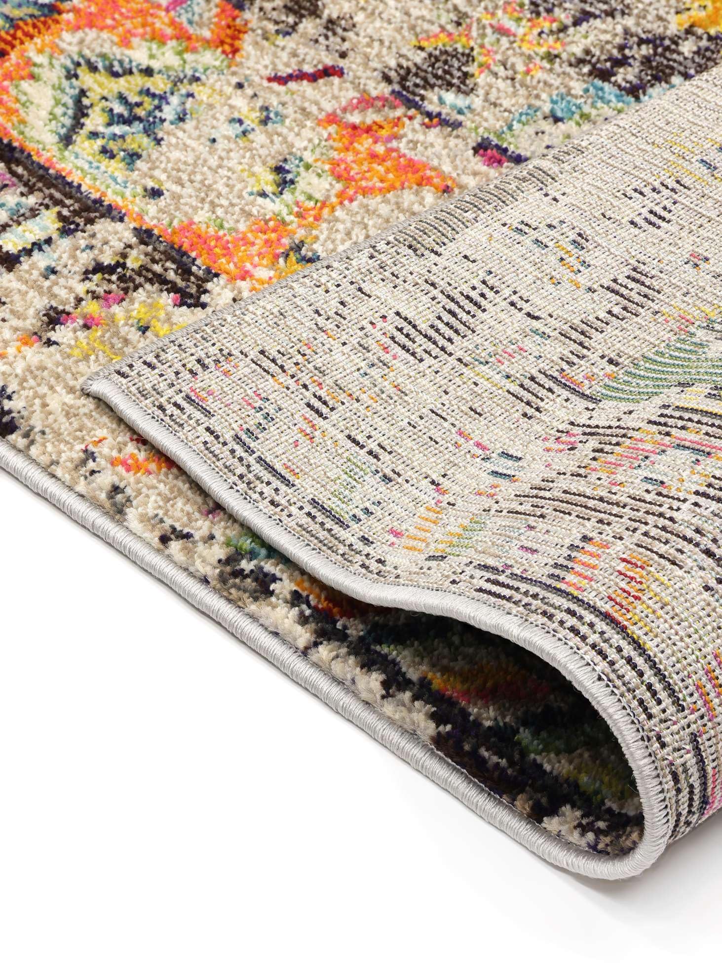 RugVista Cassiopeia Teppich, 200 x 200 cm, Schwarz/Multi