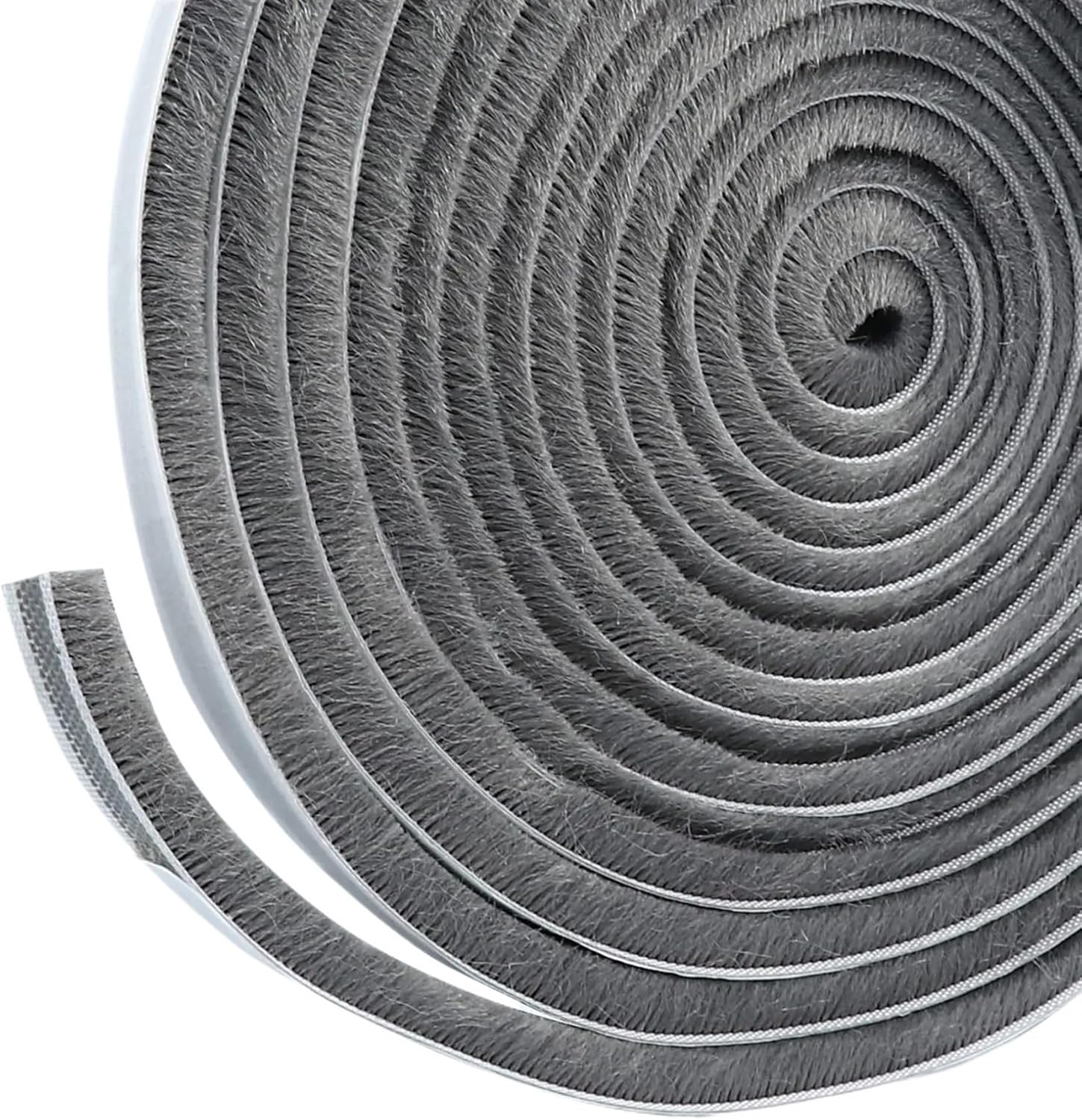 10 Meters Window Brush Seal Strip Self Adhesive Sound Insulation Dustproof Window Door Dust Sealing Strip Home Accessories(Gray,10M_9X5MM)