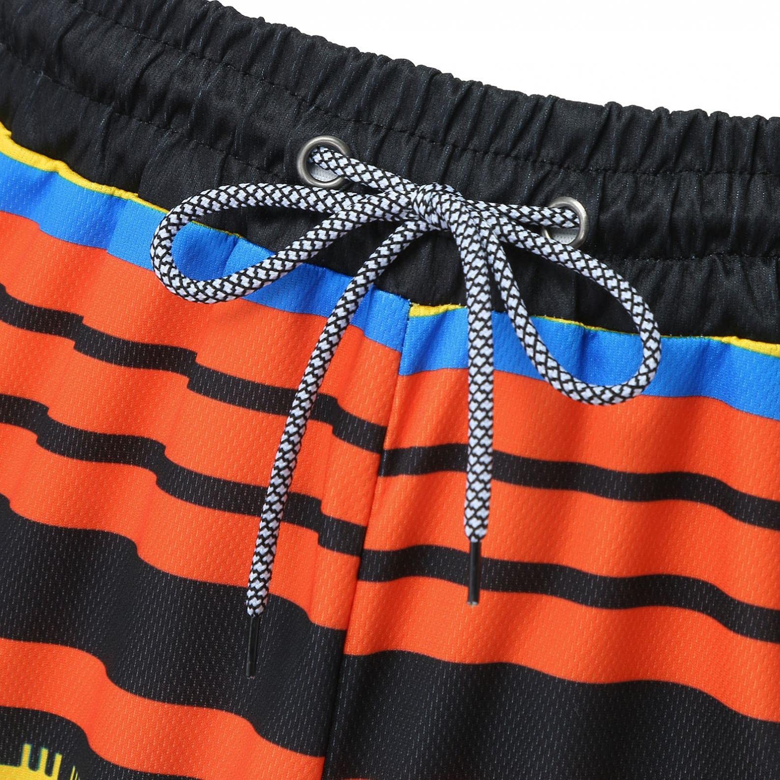 Męskie kąpielówki na lato, na plażę, do surfowania, z podszewką z siateczki, żółty, 4XL