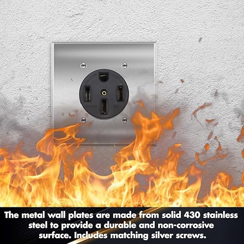 Miniatura 7 de NEMA 14-50R - Toma de corriente de 50 amperios 250 V, receptáculo resistente de 50 A, para soldadores, cortadores de plasma, estufas eléctricas,