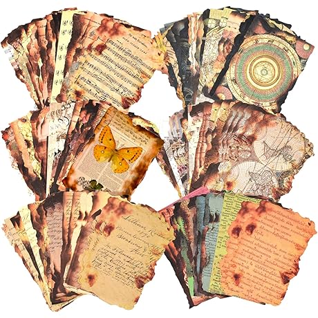 180 Sheets of Premium Burned Edge Paper